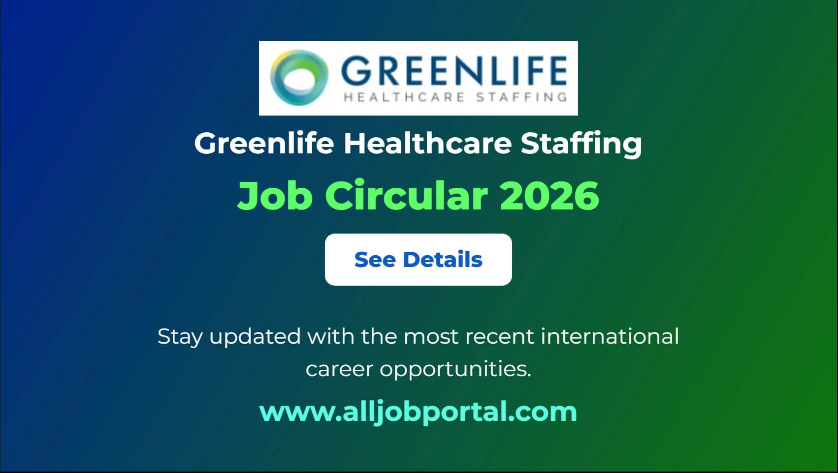 Greenlife Healthcare Staffing Job Opportunity