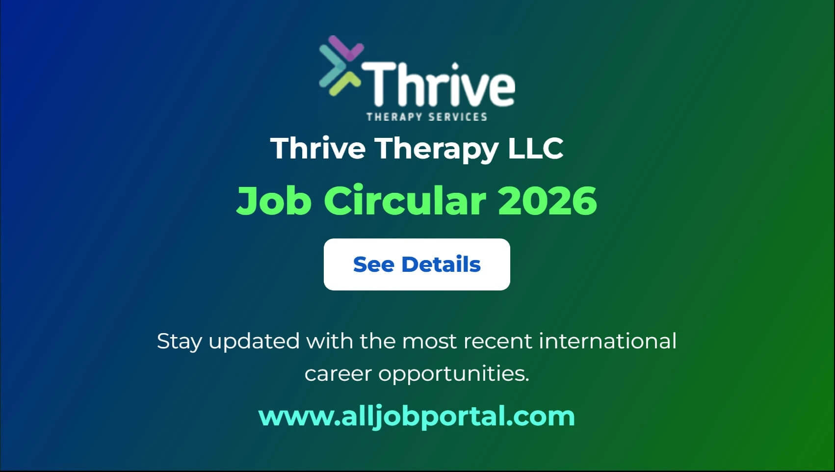 Thrive Therapy LLC Job Opportunity