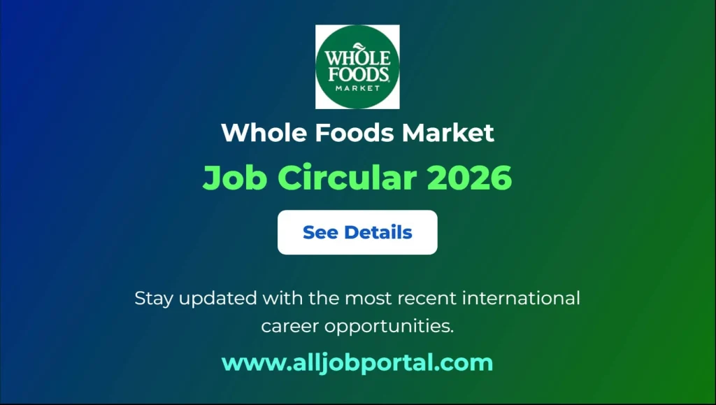 Whole Foods Market Job Opportunity