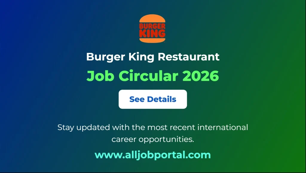 Burger King Restaurant Job Opportunity 2026