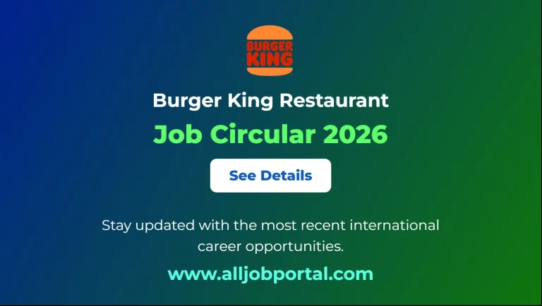 Burger King Restaurant Job Opportunity 2026