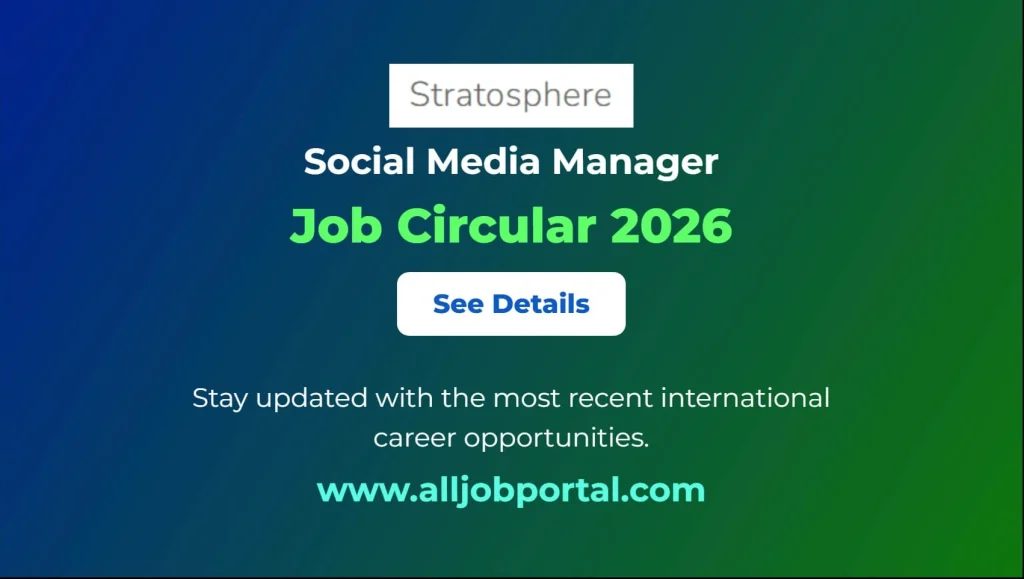 Social Media Manager Job Opportunity 2026