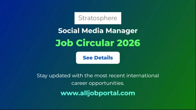 Social Media Manager Job Opportunity 2026