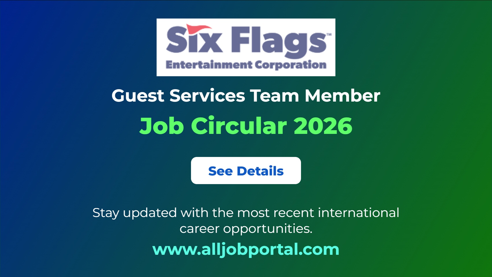 Guest Services Job Opportunity 2026