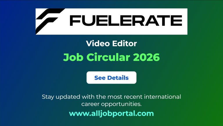 Video Editor Job Opportunity 2026