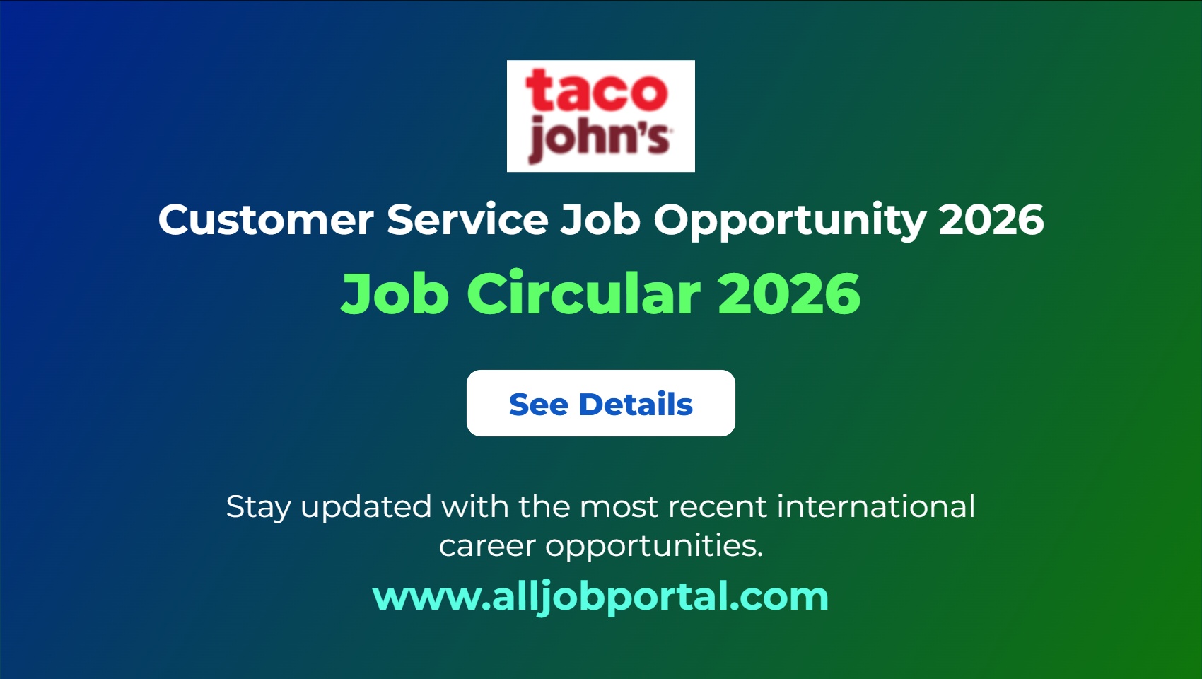 Customer Service Job Opportunity 2026
